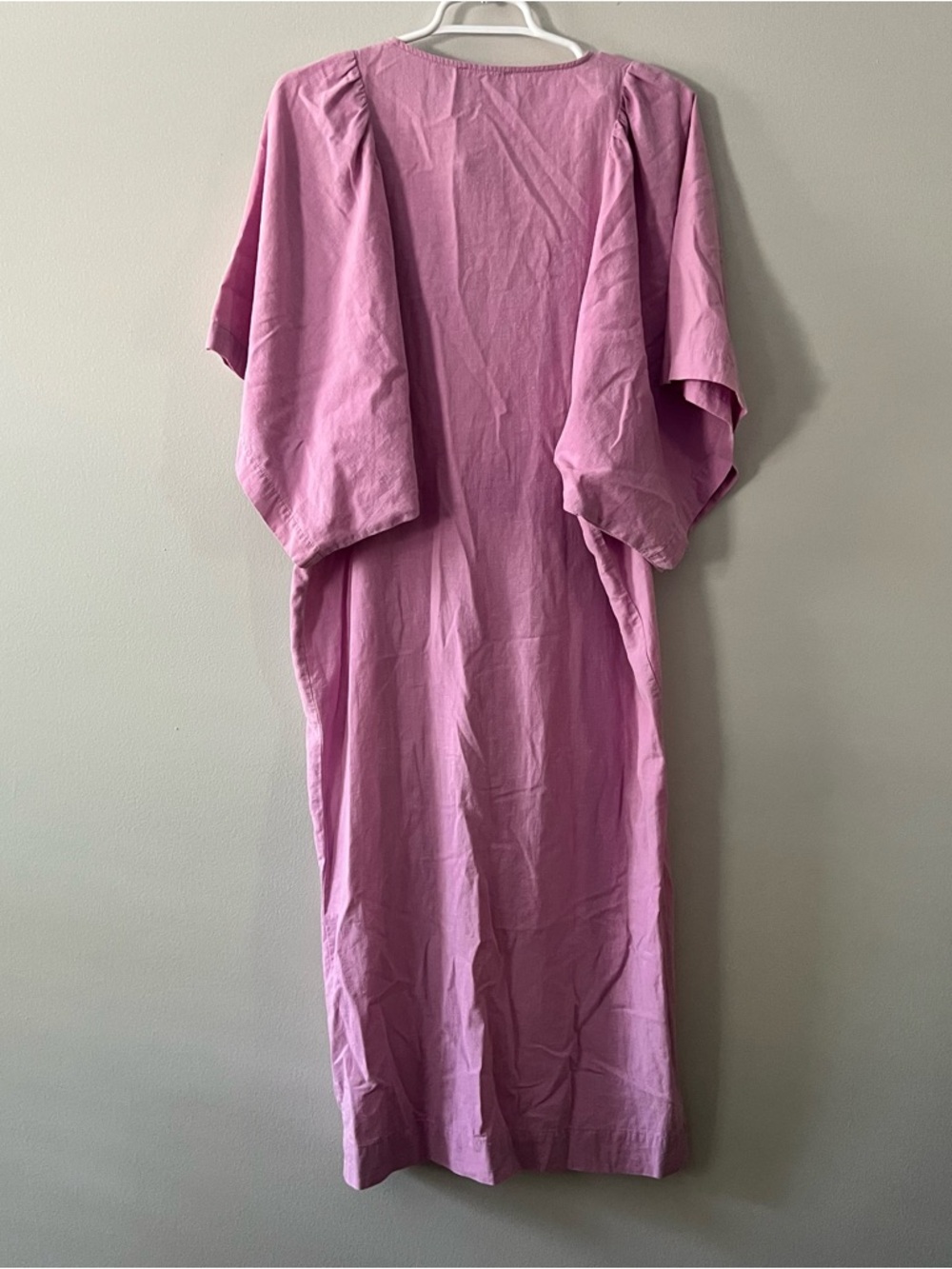 Ilana Kohn Women’s Cotton Pink Button Front Midi Dress Size XXS - Picture 9 of 9